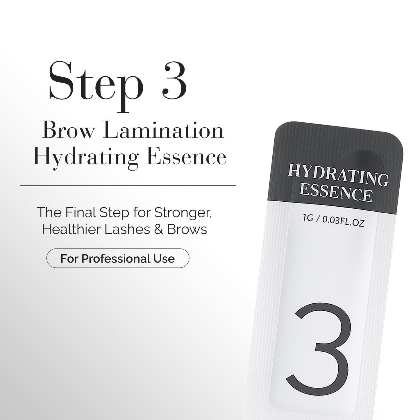 Brow Bundle: Step 1, 2, 3 Sachet (Cysteamine + Thioglycolic Acid)