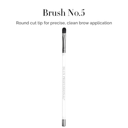 Professional Magnetic Brush No.5 - for Eyebrow Tint/Henna and White Paste Application / Round Cut Tip