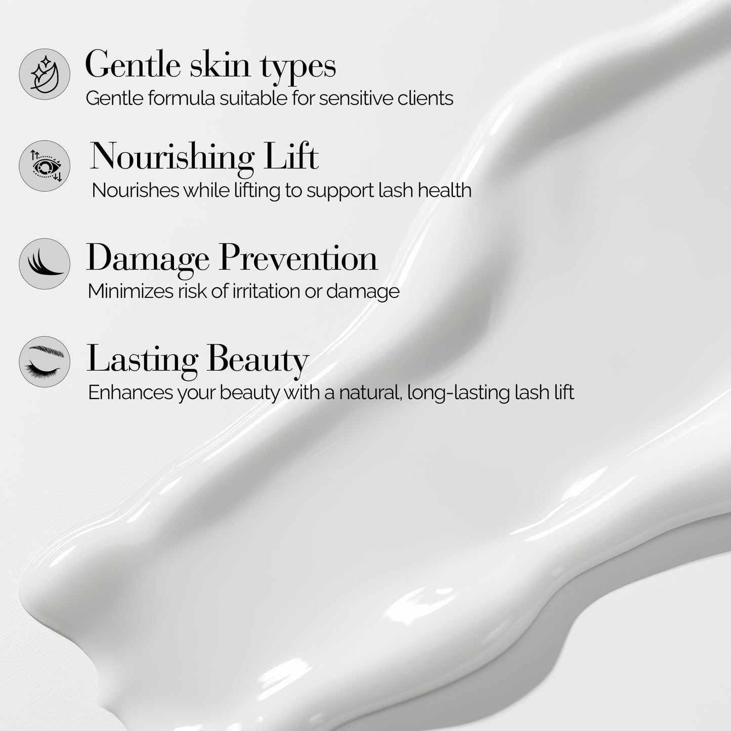 Senstive Lash and Brow Lamination Individual Lotions
