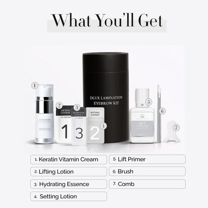Korean Eyebrow Lamination Kit (Cysteamine + Thioglycolic Acid)